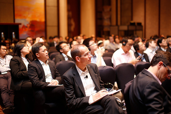 Pierre Combelles, Business Lead, Mobile Commerce, GSMA (centre)