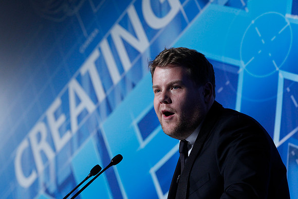 Global Mobile Awards 2014 Host - British Comedian, Writer and Actor James Corden